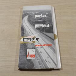 Ancienne carte routi&egrave;re collection m&eacute;canique automobile station service logo Motul century 60/70 (5)