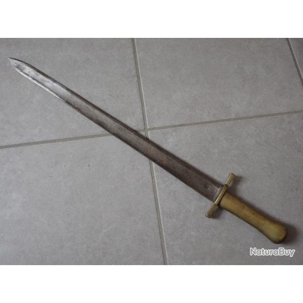Rare baionnette cantonale suisse Weidemesser 1805 / 1817 pour carabine de chasseurs