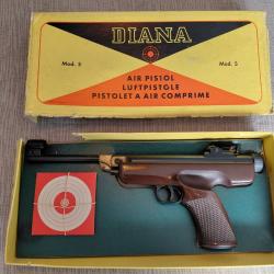 Diana model 5 - Pistolet air comprim&eacute; avec sa bo&icirc;te