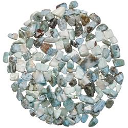 Petites pierres roul&eacute;es larimar - 1 &agrave; 2 cm - 50 grammes