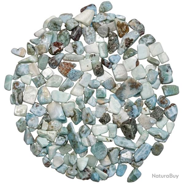 Petites pierres roul�es larimar - 1 � 2 cm - 50 grammes