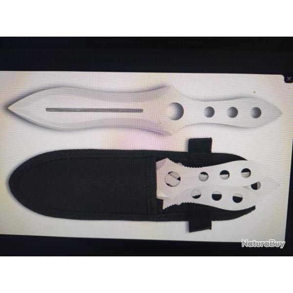 Martinez albainox lot de 3 couteaux de lancer glaive
