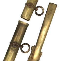 FRANCE 1er EMPIRE- ENSEMBLE DE 3 GARNITURES DE FOURREAU DE SABRE OU EPEE