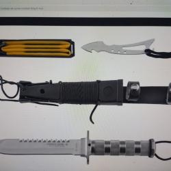 K25 couteau de survie combat king 2 inox