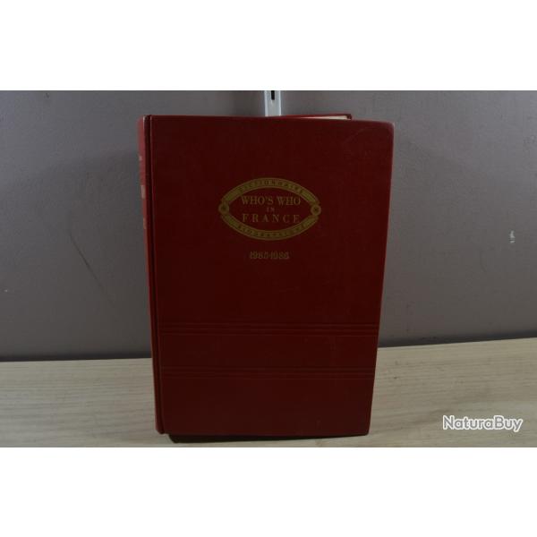 WHO'S WHO IN FRANCE 1985 - 1986 18TH EDITION EDITIONS JACQUES LAFITTE  (5)