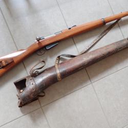 Carabine de cavalerie Suisse Mannlicher 1893. Monomatricule !  Cat&eacute;gorie D - GP90 + &eacute;tui de selle