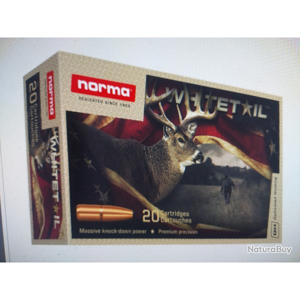 Norma 30-06 sprg 11.7g 180gr whitetail 20 munitions