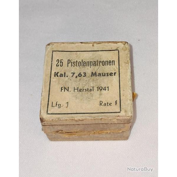Rare boite vide munitions C96 MAUSER 1941 WW2
