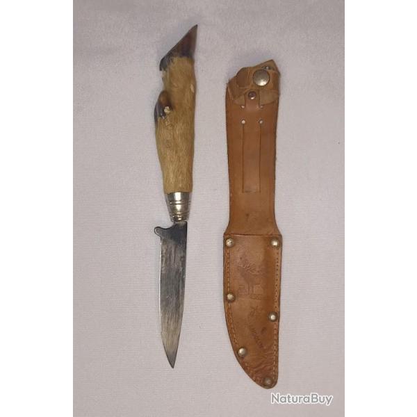 Ancien couteau de chasse allemand de bottes Rostfrei
