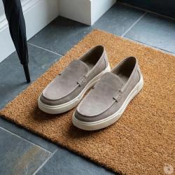 Mocassins Homme Bleu Marine en Synth&eacute;tique - Style &Eacute;l&eacute;gant et Confortable 41