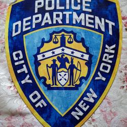 Blason &eacute;cusson m&eacute;tal mural NYPD