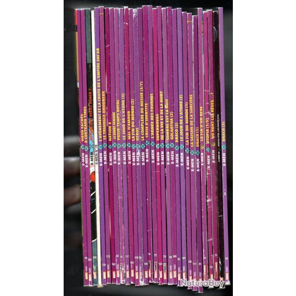 x-men,  x men lot de 30 livres marvel france bd , comic's