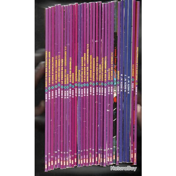 x-men,  x men lot de 30 livres marvel france bd , comic's lot 2