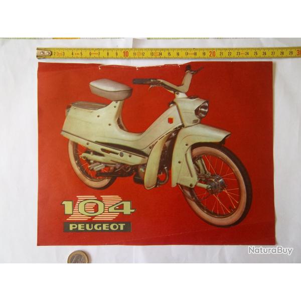 publicit� Peugeot 104 Cyclomoteur 1960