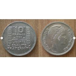 France 10 Francs 1948 Piece Turin