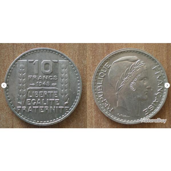 France 10 Francs 1948 Piece Turin