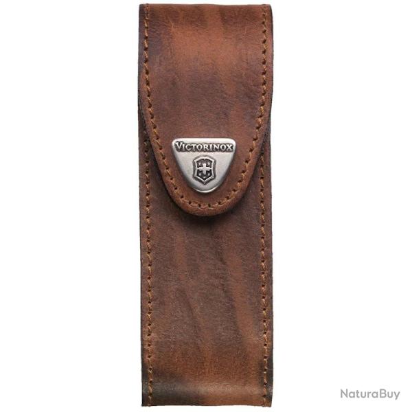 Etui cuir marron Victorinox 111mm � partir de 10 P 4.0548