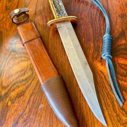 Grand poignard de chasse Bowie circa 1910/20