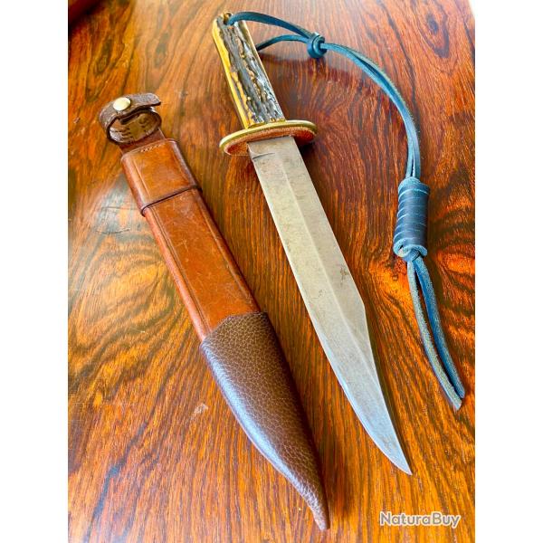 Grand poignard de chasse Bowie circa 1910/20