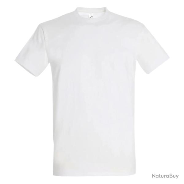 T shirt blanc coton manches courtes | TM amp Outdoor