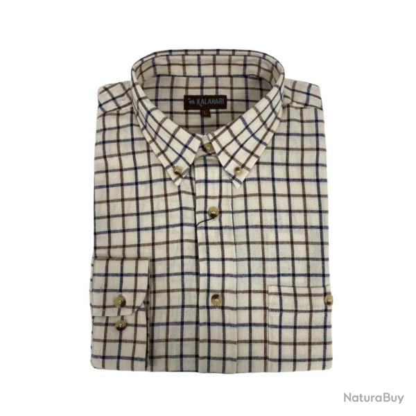 CHEMISE NATURE MARINE/TAUPE - 3XL - KALAHARI