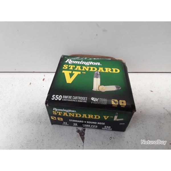 Boite de 550 balles vrac Remington STANDARD V cal.22lr