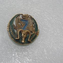INSIGNE DU 7 &deg; REGIMENT TIRAILLEURS MAROCAINS  / 4 &deg; BATALLON DE MARCHE  ---- ARTISANALE  INDOCHINE