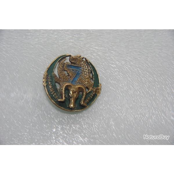 INSIGNE DU 7 � REGIMENT TIRAILLEURS MAROCAINS  / 4 � BATALLON DE MARCHE  ---- ARTISANALE  INDOCHINE
