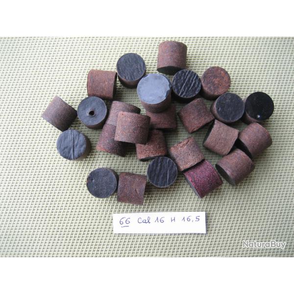 66 bourres cal 16 hauteur 16,5 mm