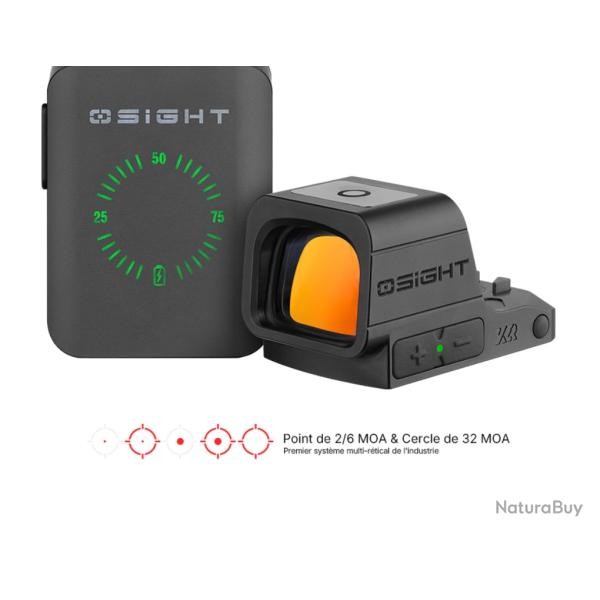 Osight XR Optique Ferm� Empreinte RMR & Multi-R�ticules Point de 2/6 MOA & Cercle de 32 MOA