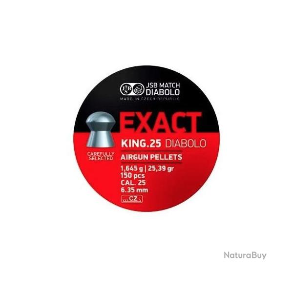 Plombs JSB 6,35 Exact King / 1.645g 25,39grs Boite de 150 pcs