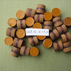 100 bourres cal 12 hauteur 17,5 mm 1&egrave;re qualit&eacute; pour groupements tr&egrave;s serr&eacute;s