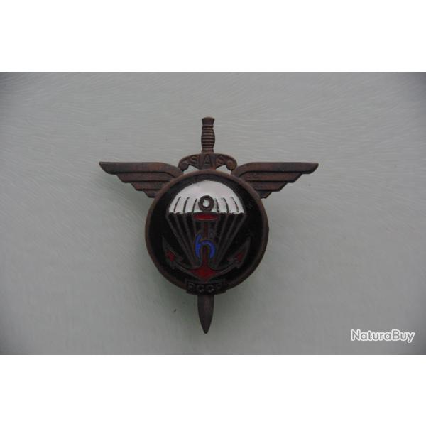 INSIGNE DU  6 � BATAILLON COLONIAL COMMANDO   PARACHUTISTE  --------D.O.M ---DIEN BIEN PHU