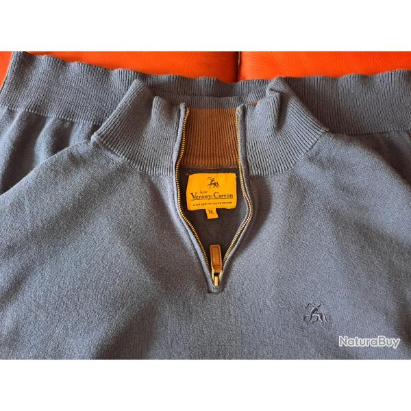 Pull Verney & Carron Weekend bleu taille XL