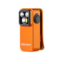 Olight Oclip Pro S Orange | Lampe gilet tactique 600 lm avec lumi&egrave;res RVB et UV