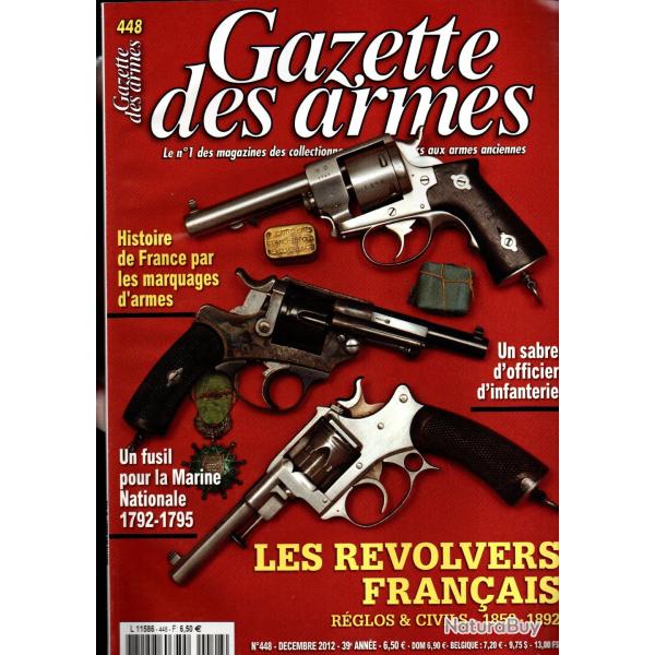 gazette des armes 448 r�volvers fran�ais r�glos et cils 1858-1892, mg 34 part 4