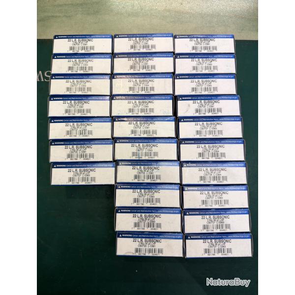 Lot Munition 22lr magtech subsonic par 1350