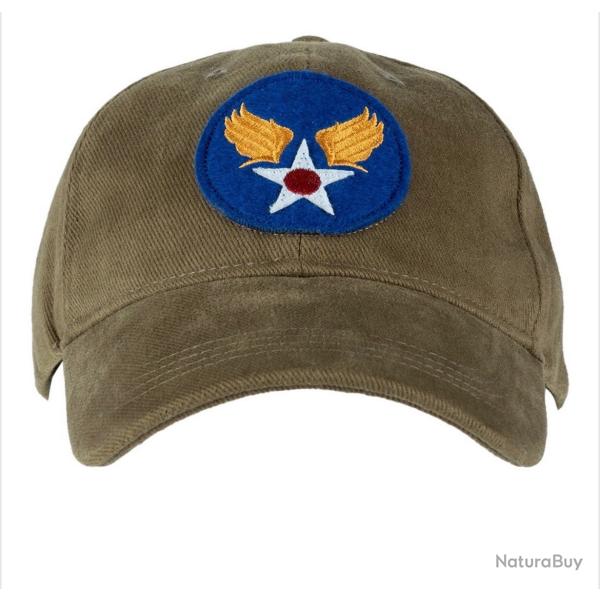 Casquette Kaki bross�e USAAF