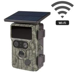 Pi&egrave;ge photographique - Cam&eacute;ra de chasse PIE1073 - Wi-Fi - double capteur d'images - panneau solaire