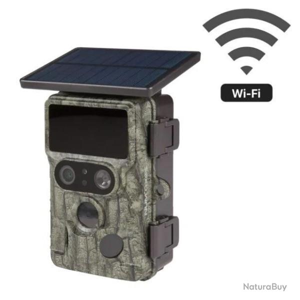 Pi�ge photographique - Cam�ra de chasse PIE1073 - Wi-Fi - double capteur d'images - panneau solaire