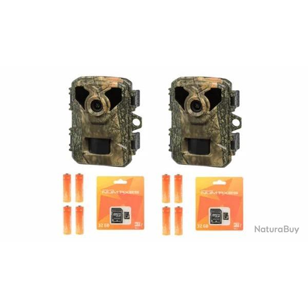 PACK TOUT INCLUS 2 x pi�ge photographique - cam�ra de chasse PIE1075