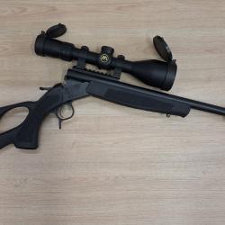 CARABINE CVA SCOUT TD THUMBOLE 308 WIN 46cm + lunette 3-12x56 + silencieux Freyr & Devik F196