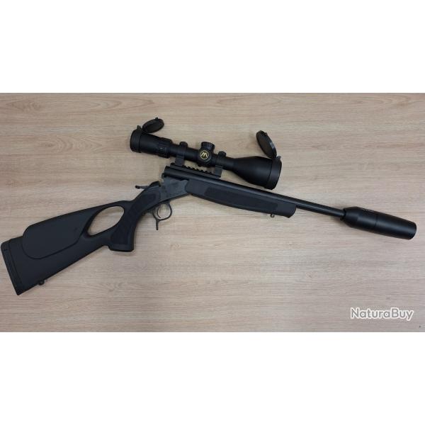 CARABINE CVA SCOUT TD THUMBOLE 308 WIN 46cm + lunette 3-12x56 + silencieux Freyr & Devik F196