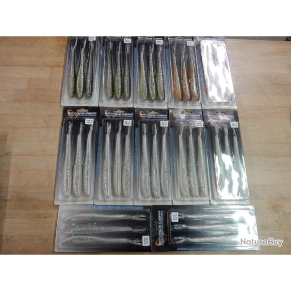 LOT DE 12 POCHETTES DE 3 LEURRES SAVAGE GEAR MONSTER SLUG 20 CM 30GR NEUF