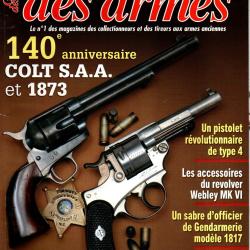 gazette des armes 450 colt saa et 1873, sabre officier gendarmerie 1817, webley mk VI accessoires,