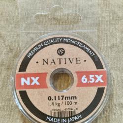 Fil monofilament Native NX 6.5X 0,117mm 1,4kg 100m - HILMAR SUPER DESTOCK !!!