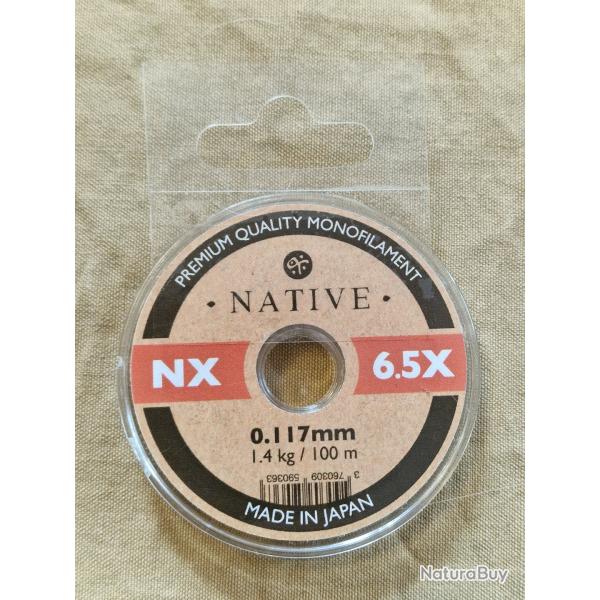 Fil monofilament Native NX 6.5X 0,117mm 1,4kg 100m - HILMAR SUPER DESTOCK !!!
