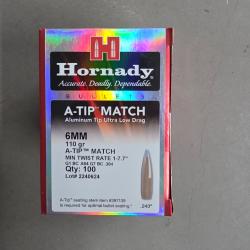 Ogives hornady atip match 6mm 110 grs