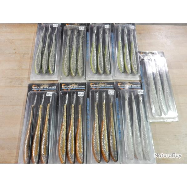LOT DE 9 POCHETTES DE 3 LEURRES SAVAGE GEAR MONSTER SLUG 25CM 50GR NEUF