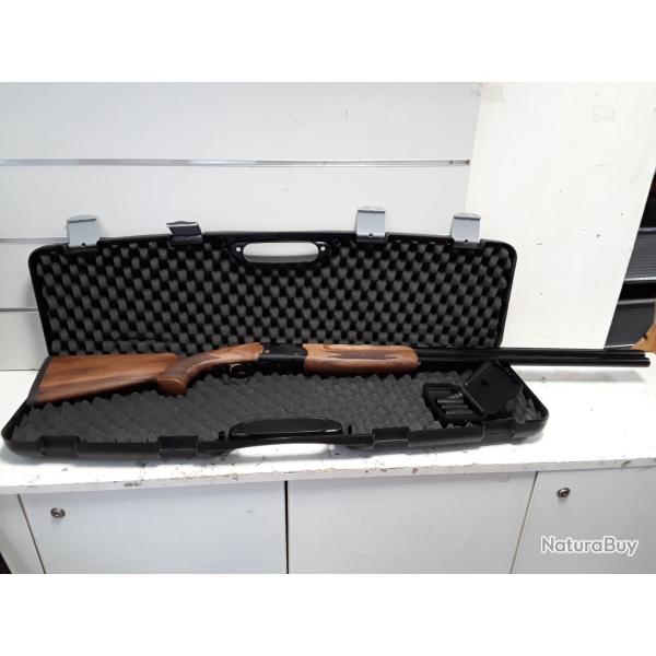 Fusil superpose Ata sp cal.12/76 bois can.81cm + malette occasion comme neuf